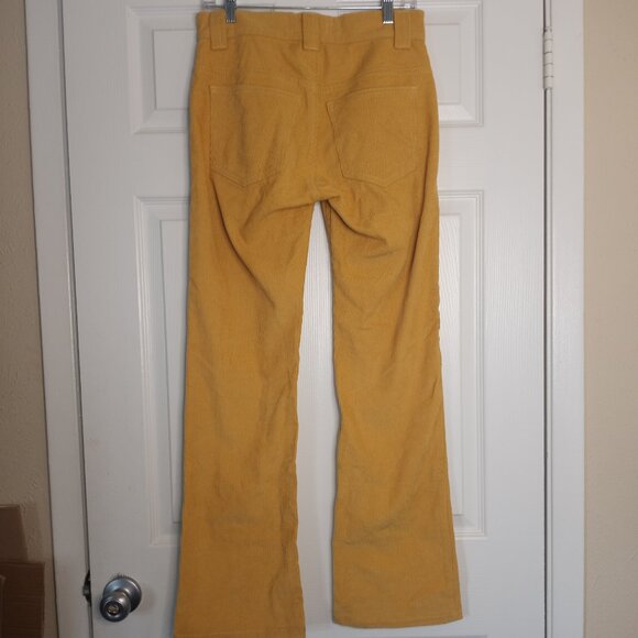 Bare Knuckles Gold Corduroy Bootcut Pants - Picture 6 of 8